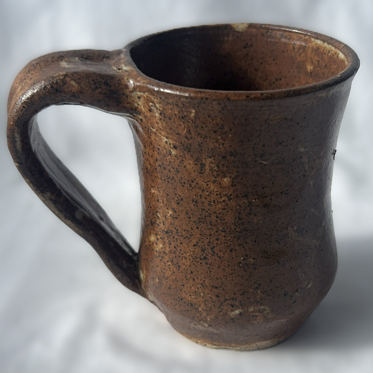 Brown Matte Glazed Ceramic Mug with speckles on the surface