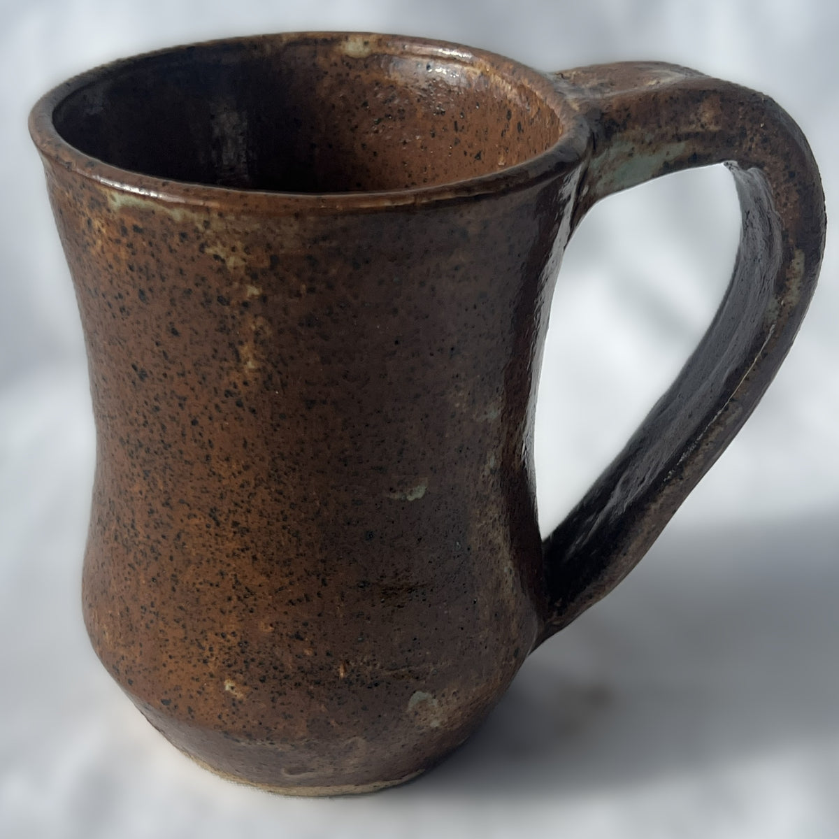 Brown Matte Glazed Ceramic Mug with speckles on the surface