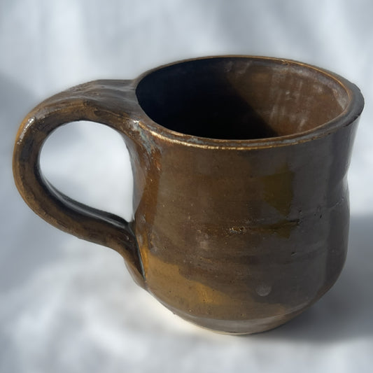 Brown Ceramic Mug with brown glaze